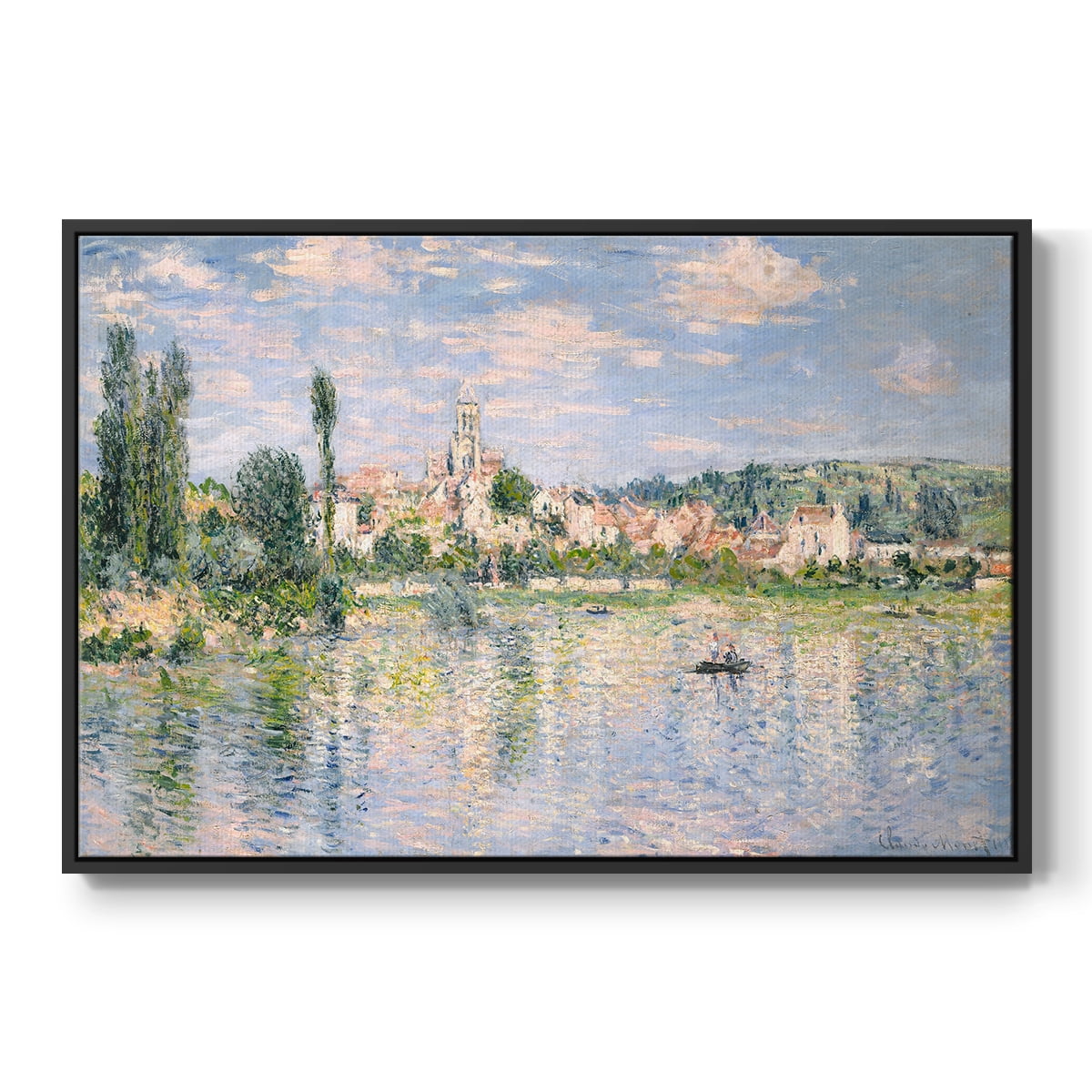 Vintage Landscape-CXXV By Wexford Home Framed in Black Wood Gallery Wrapped Canvas 27 in. x 41 in.