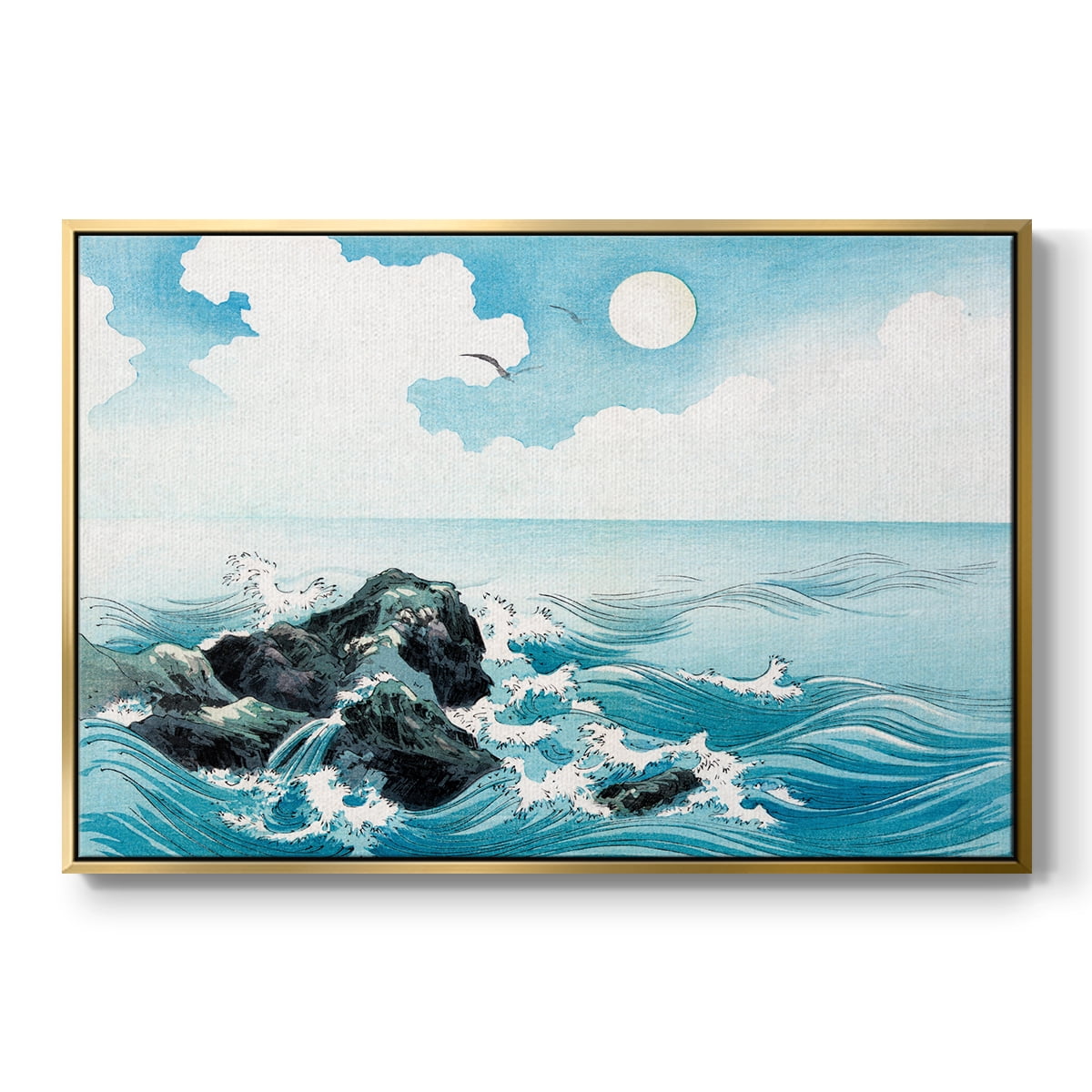 Vintage Landscape-CXXVI By Wexford Home Framed in Gold Wood Gallery Wrapped Canvas 27 in. x 41 in.