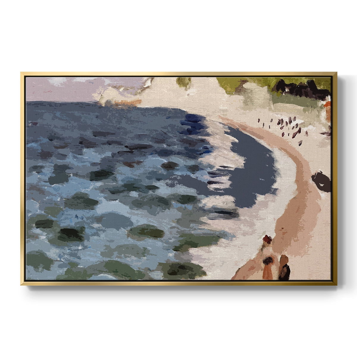 Vintage Landscape-CXXXII By Wexford Home Framed in Gold Wood Gallery Wrapped Canvas 17 in. x 25 in.
