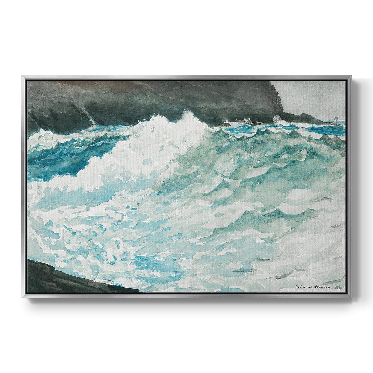 Vintage Landscape-CXXXV By Wexford Home Framed in Silver Wood Gallery Wrapped Canvas 17 in. x 25 in.