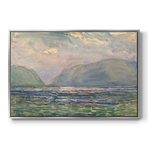 Vintage Landscape-CXXXVI By Wexford Home Framed in Silver Wood Gallery Wrapped Canvas 27 in. x 41 in.