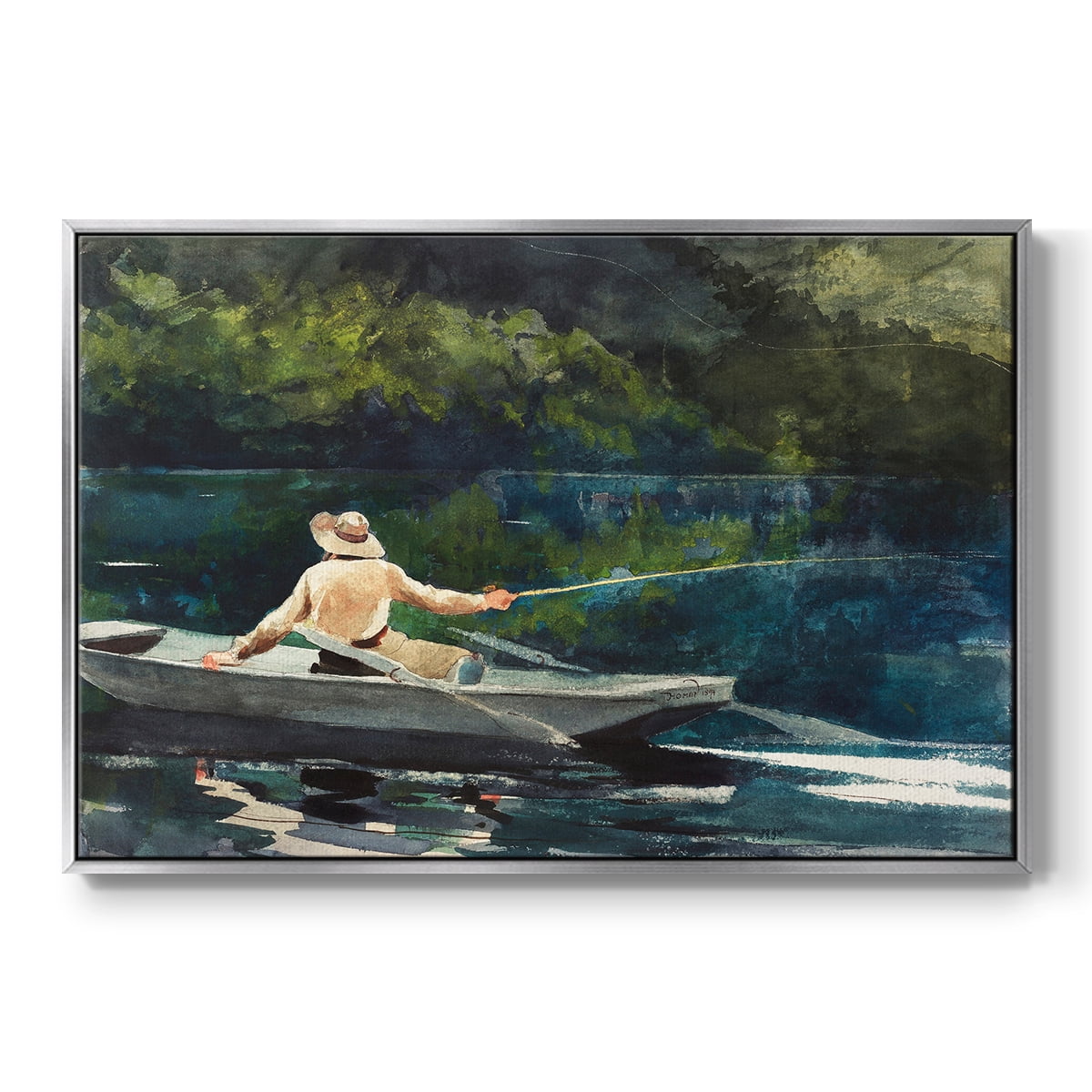 Vintage Landscape-CXXXVII By Wexford Home Framed in Silver Wood Gallery Wrapped Canvas 25 in. x 37 in.