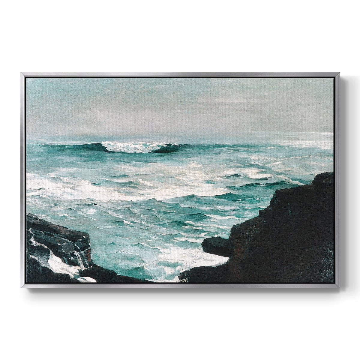 Vintage Landscape-CXXXVIII By Wexford Home Framed in Silver Wood Gallery Wrapped Canvas 17 in. x 25 in.