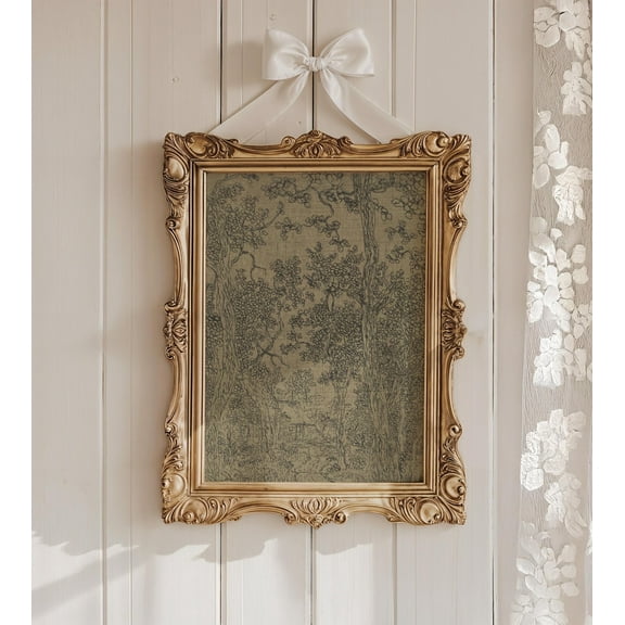 Vintage Landscape Drawing: Antique Farmhouse Wall Art Poster, Unframed Poster Size 12x18