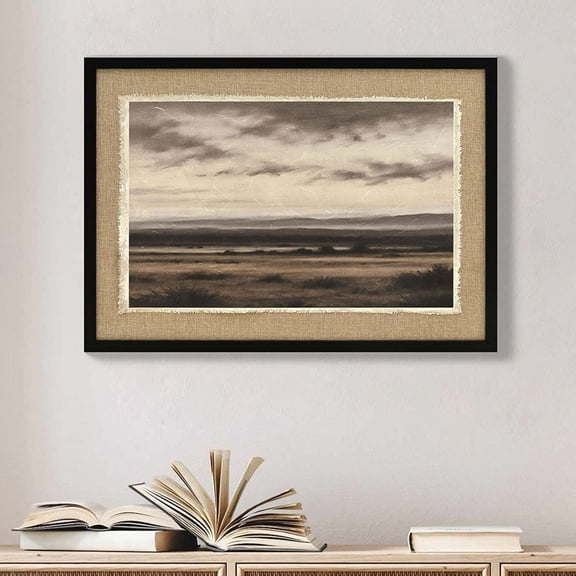 Vintage Landscape Large Framed Wall Art, Nature Wilderness Scenery Paintings Decor Aesthetic, 20x28 Inch Canvas Print Artwork, Retro Farm Landscape Wall Pictures for Bedroom Living Room