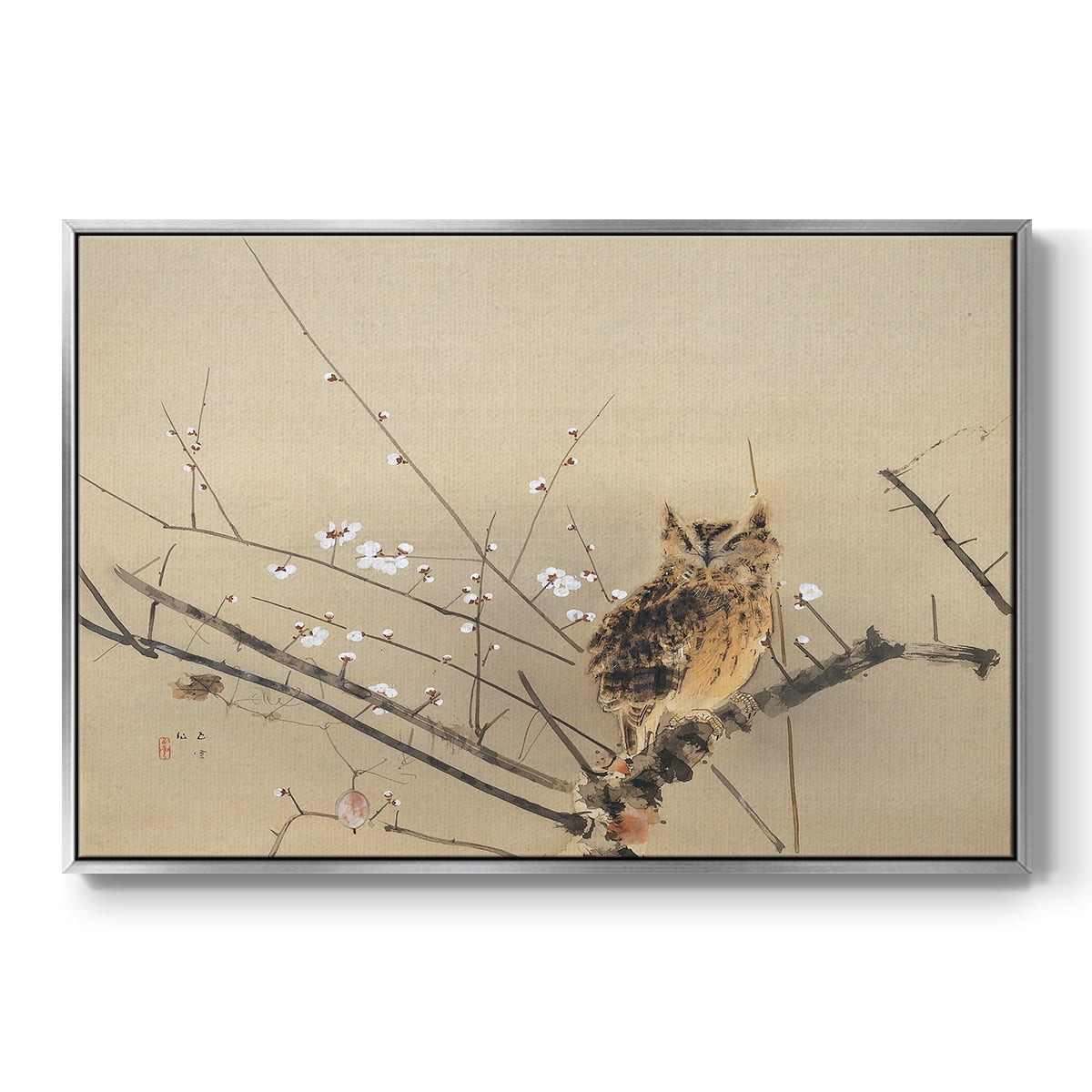 Vintage Landscape-MXVI By Wexford Home Framed in Silver Wood Gallery Wrapped Canvas 27 in. x 41 in.