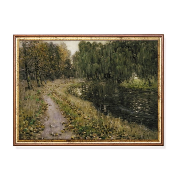 Vintage Landscape Rustic Forest Artwork Mailed Poster Unframed Paper Print