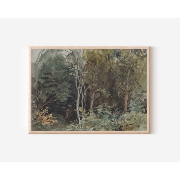 Vintage Landscape Rustic Landscape Neutral Nursery Wall Art Unframed Paper Print