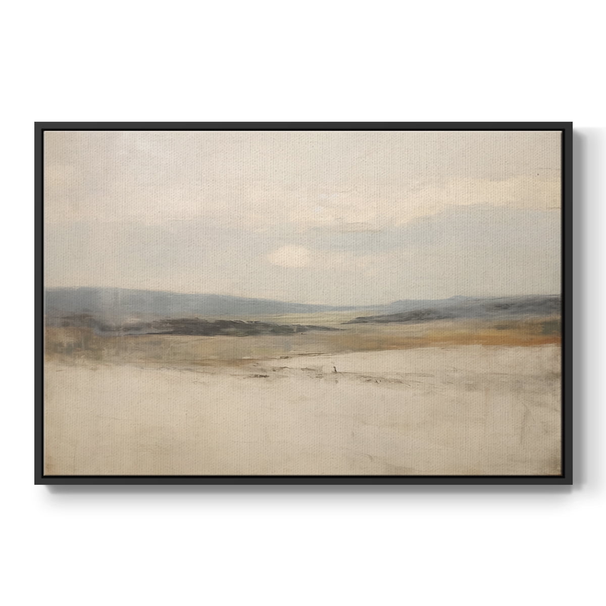 Vintage Landscape-X By Wexford Home Framed in Black Wood Gallery Wrapped Canvas 27 in. x 41 in.