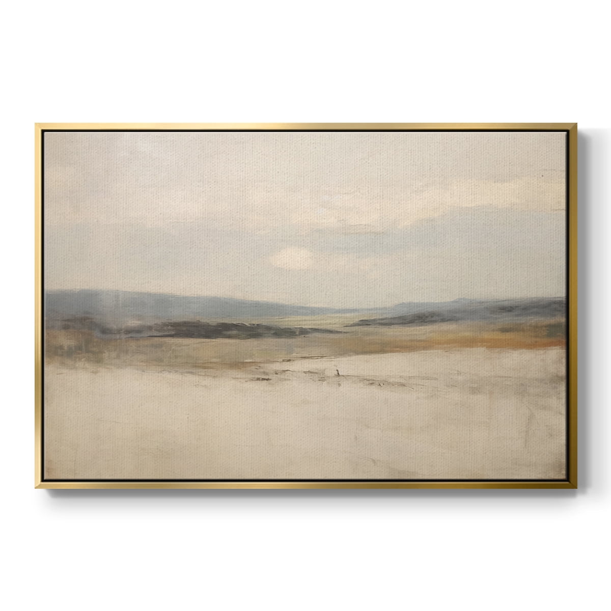 Vintage Landscape-X By Wexford Home Framed in Gold Wood Gallery Wrapped Canvas 17 in. x 25 in.