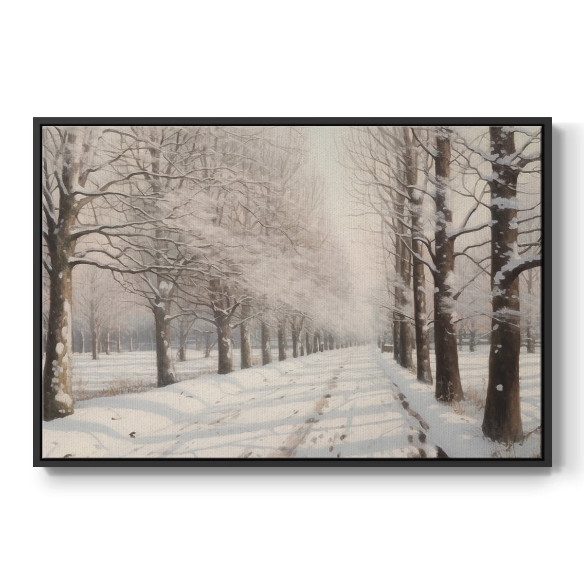 Vintage Landscape-XIII By Wexford Home Framed in Black Wood Gallery Wrapped Canvas 17 in. x 25 in.