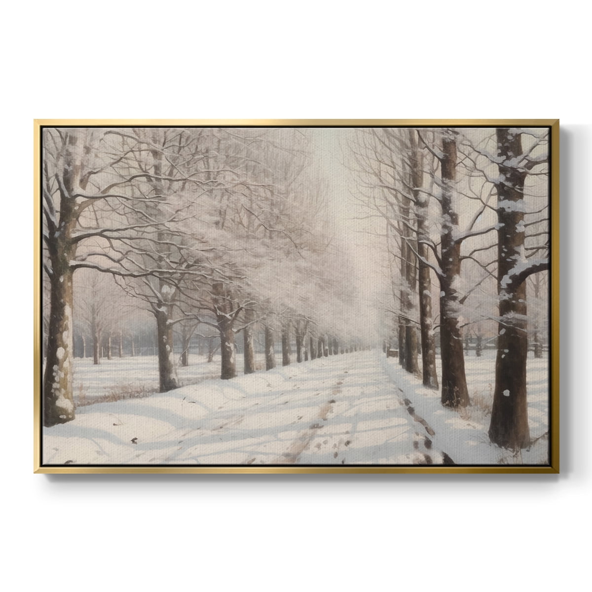 Vintage Landscape-XIII By Wexford Home Framed in Gold Wood Gallery Wrapped Canvas 17 in. x 25 in.