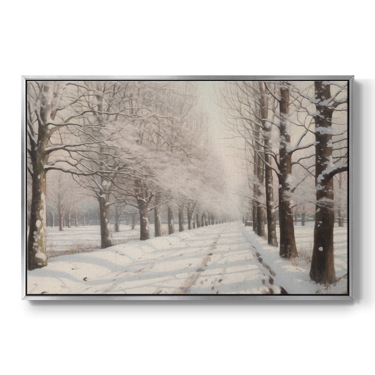 Vintage Landscape-XIII By Wexford Home Framed in Silver Wood Gallery Wrapped Canvas 17 in. x 25 in.