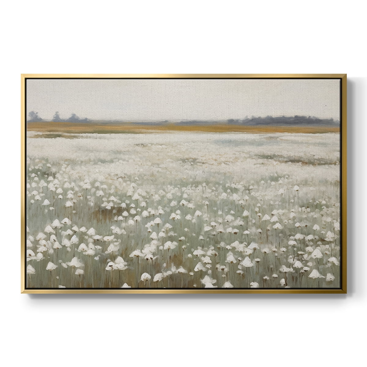 Vintage Landscape-XV By Wexford Home Framed in Gold Wood Gallery Wrapped Canvas 27 in. x 41 in.