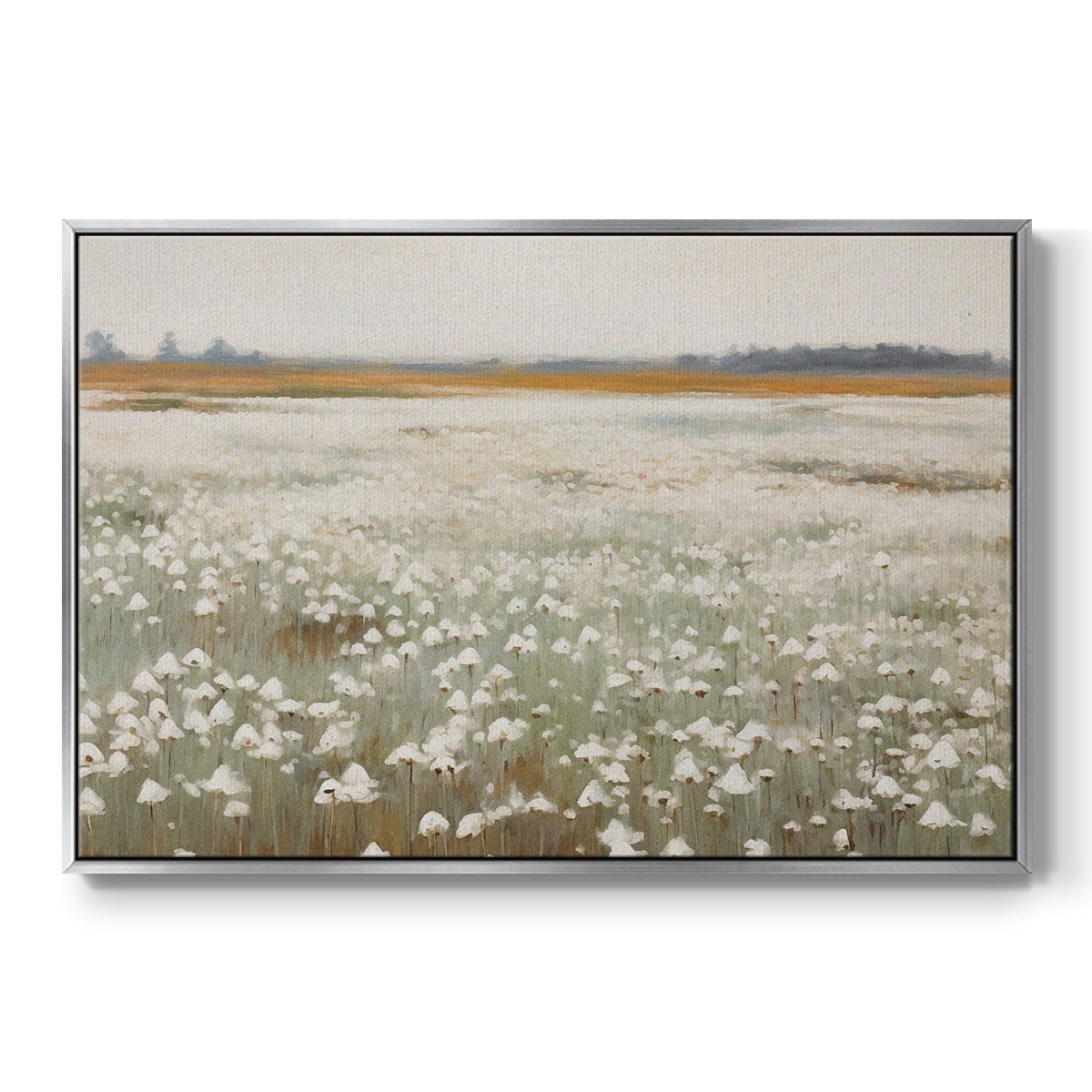 Vintage Landscape-XVII By Wexford Home Framed in Silver Wood Gallery Wrapped Canvas 25 in. x 37 in.