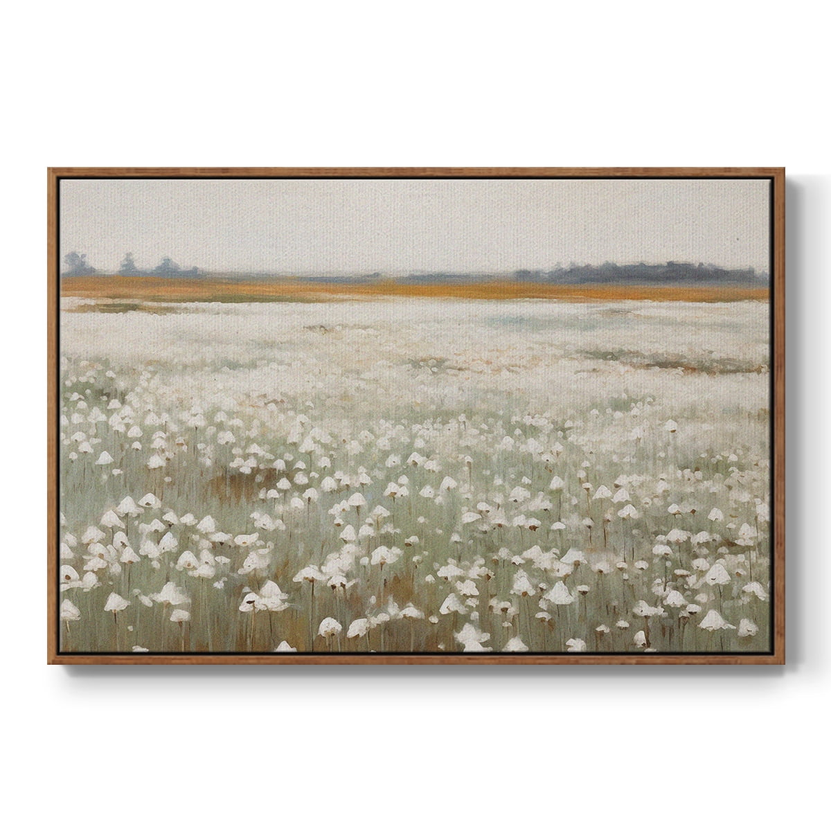 Vintage Landscape-XVII By Wexford Home Framed in Walnut Wood Gallery Wrapped Canvas 27 in. x 41 in.