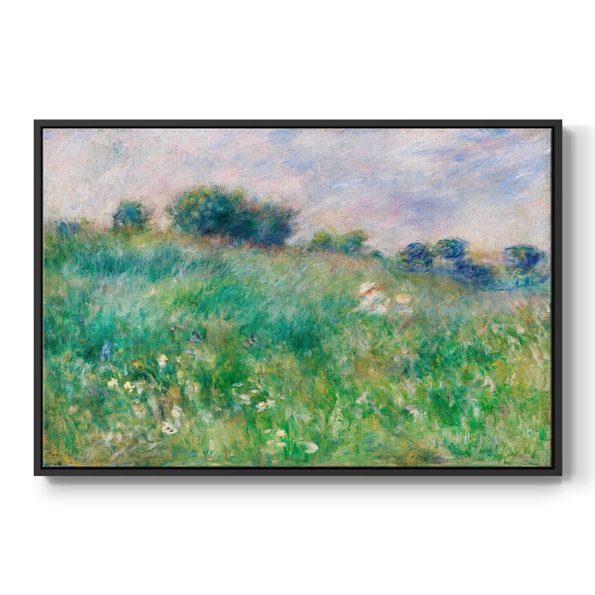 Vintage Landscape-XXIX By Wexford Home Framed in Black Wood Gallery Wrapped Canvas 17 in. x 25 in.