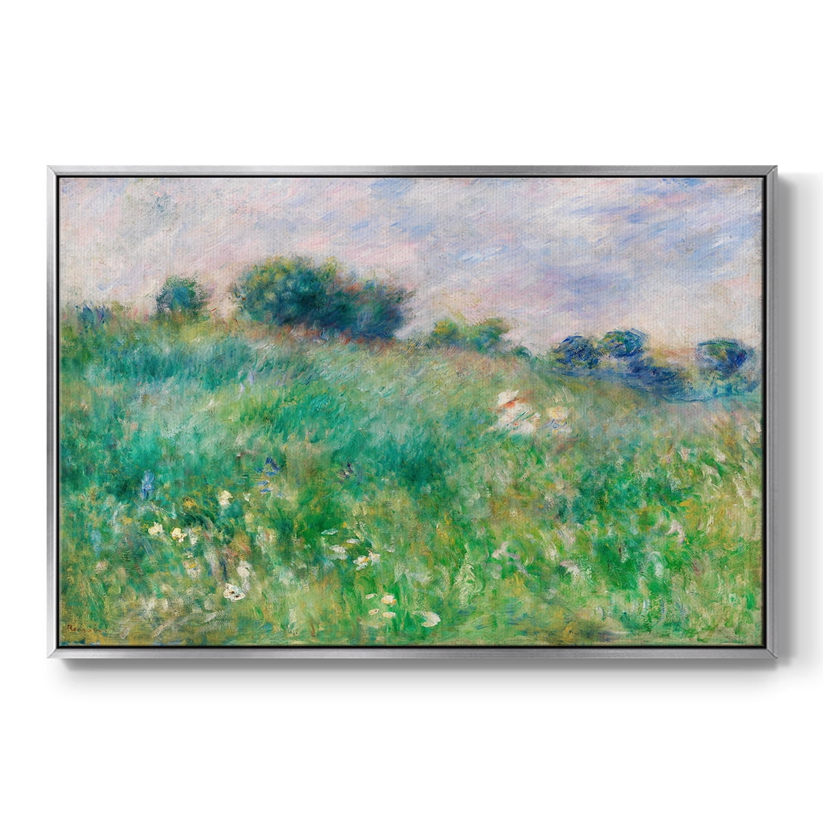 Vintage Landscape-XXIX By Wexford Home Framed in Silver Wood Gallery Wrapped Canvas 17 in. x 25 in.