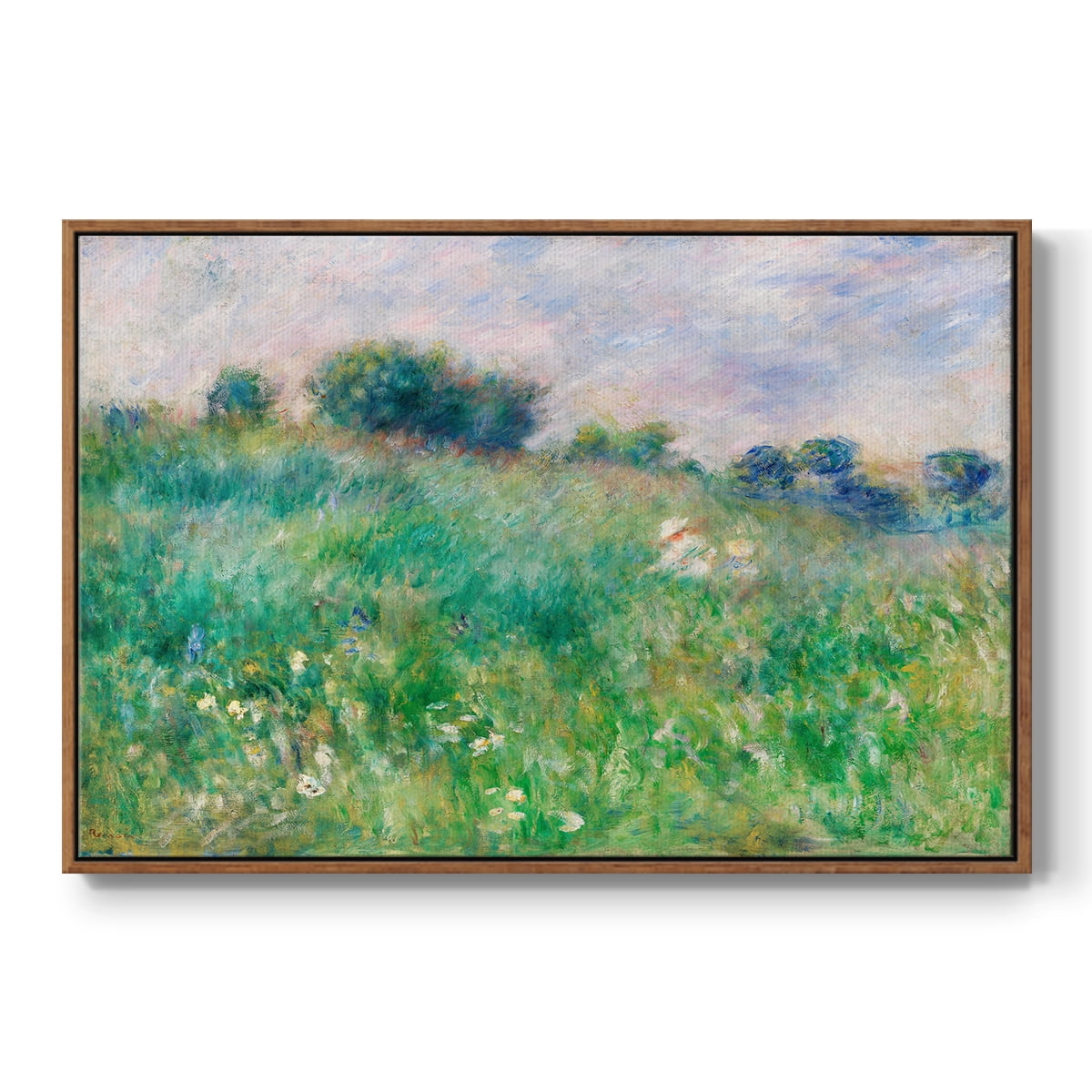 Vintage Landscape-XXIX By Wexford Home Framed in Walnut Wood Gallery Wrapped Canvas 27 in. x 41 in.