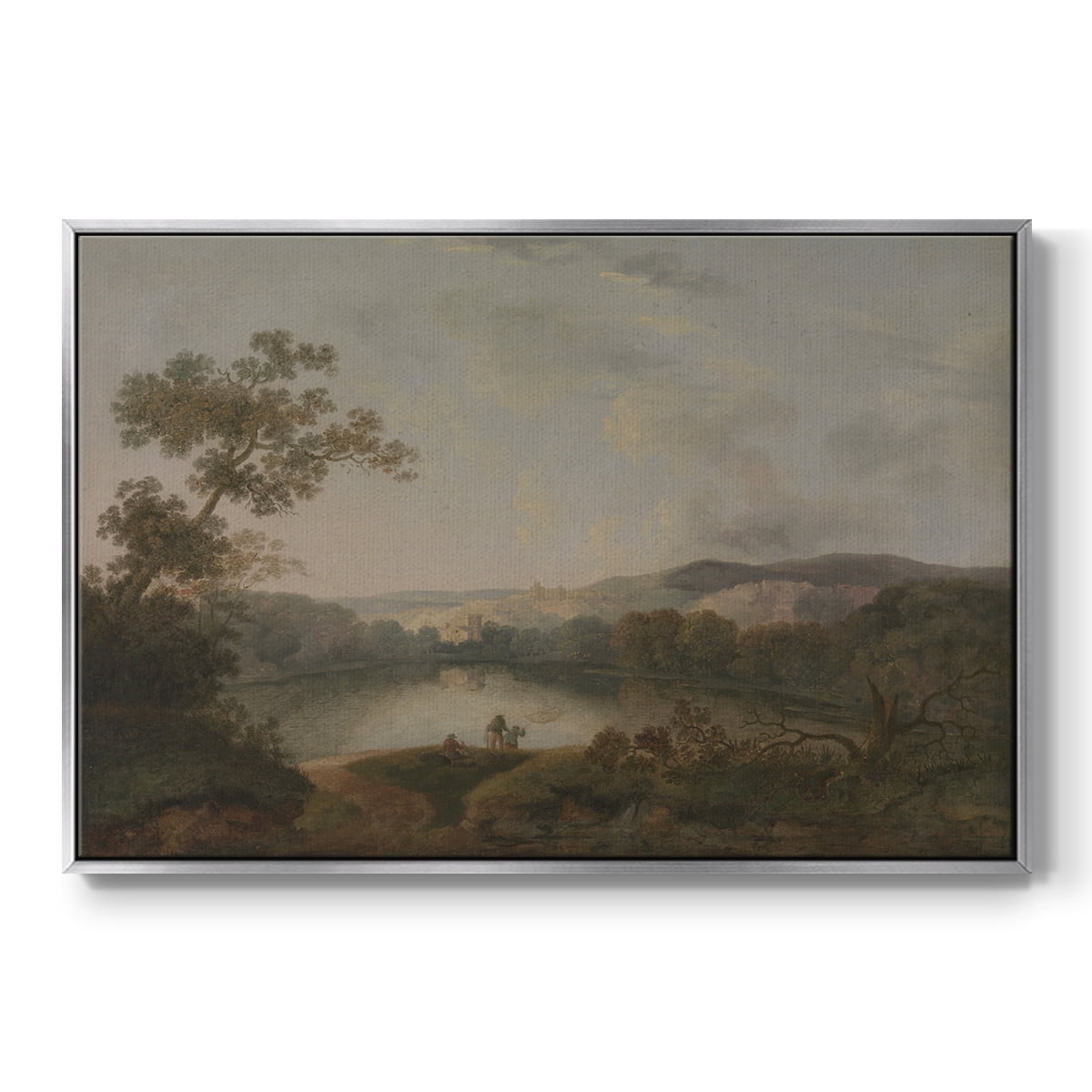 Vintage Landscape-XXVII By Wexford Home Framed in Silver Wood Gallery Wrapped Canvas 17 in. x 25 in.