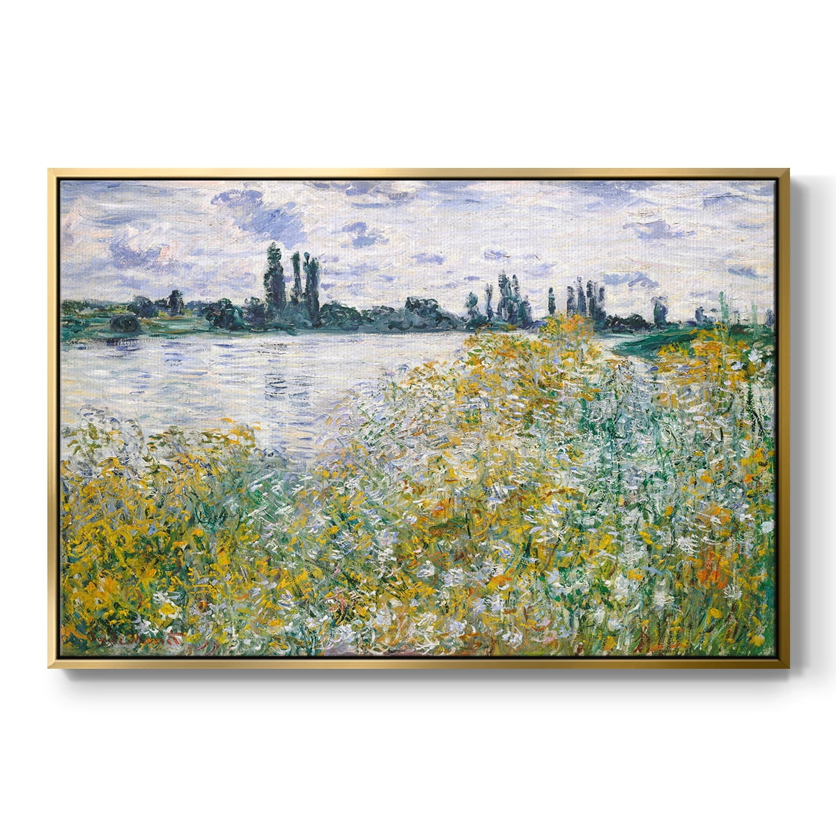 Vintage Landscape-XXVIII By Wexford Home Framed in Gold Wood Gallery Wrapped Canvas 25 in. x 37 in.