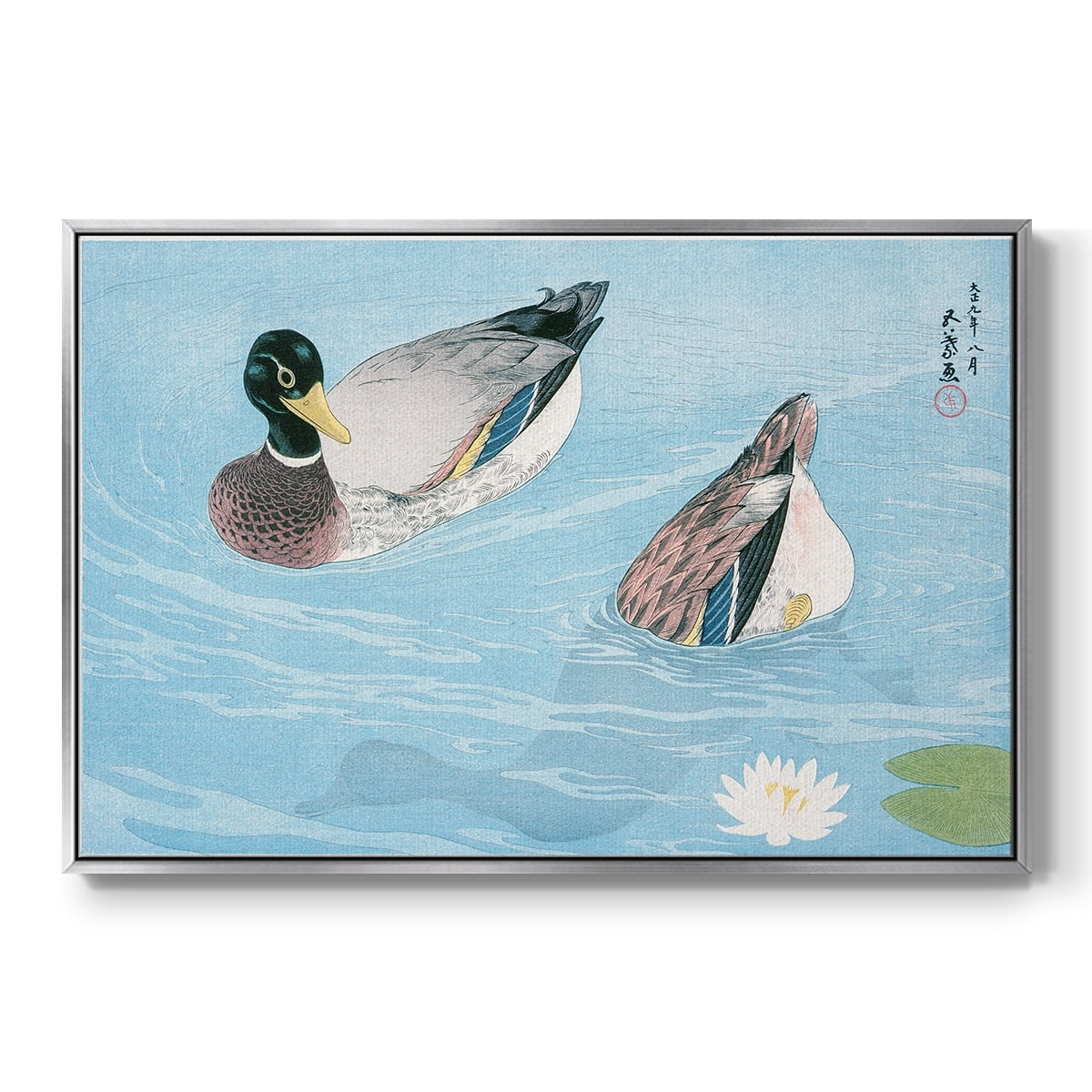 Vintage Landscape-XXXII By Wexford Home Framed in Silver Wood Gallery Wrapped Canvas 25 in. x 37 in.