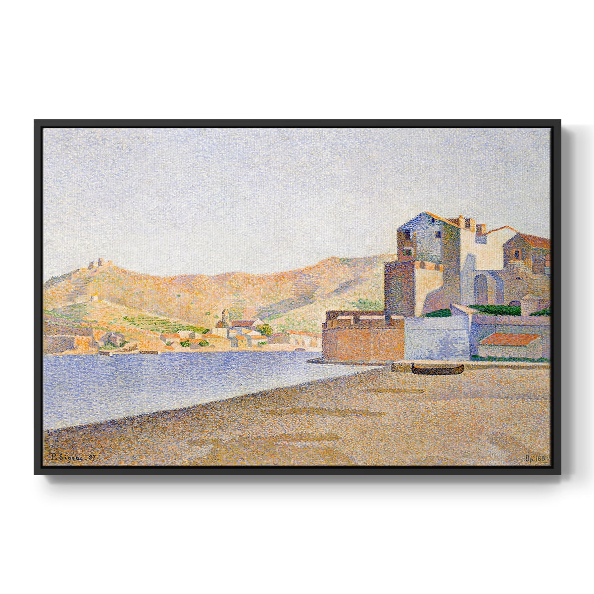 Vintage Landscape-XXXIV By Wexford Home Framed in Black Wood Gallery Wrapped Canvas 27 in. x 41 in.