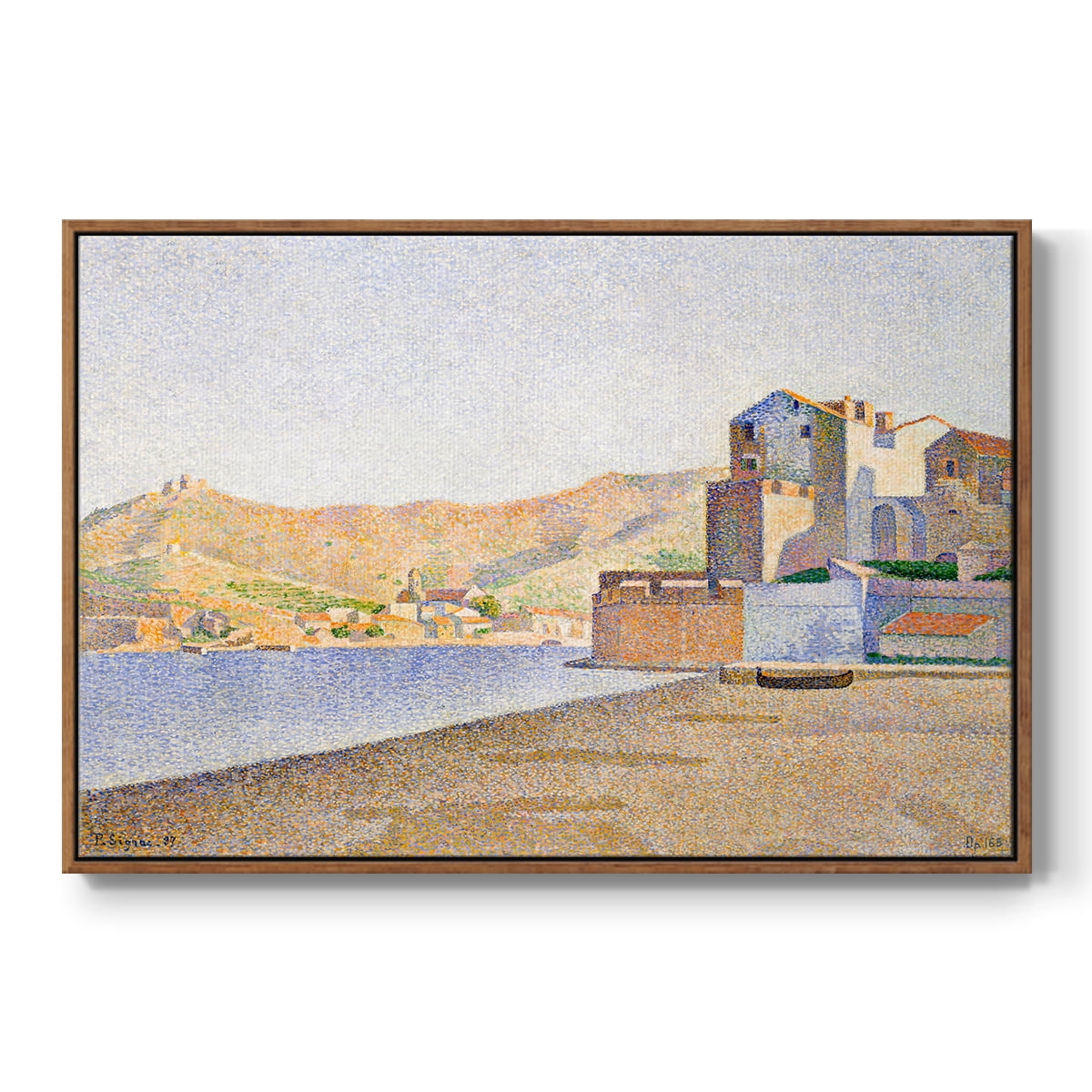 Vintage Landscape-XXXIV By Wexford Home Framed in Walnut Wood Gallery Wrapped Canvas 25 in. x 37 in.