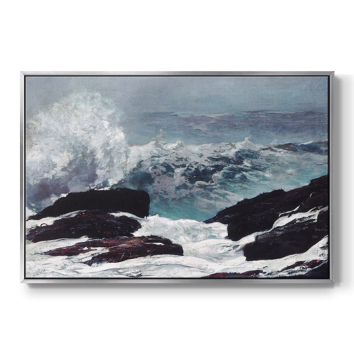 Vintage Landscape-XXXV By Wexford Home Framed in Silver Wood Gallery Wrapped Canvas 17 in. x 25 in.