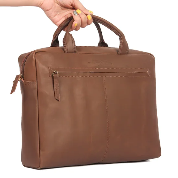 Vintage Laptop Bag- High-quality leather