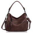 thumbnail image 1 of Vintage Large Capacity Hobo bag, Retro PU Leather Shoulder Bag, Casual Women Crossbody Bag,Coffee, 1 of 7