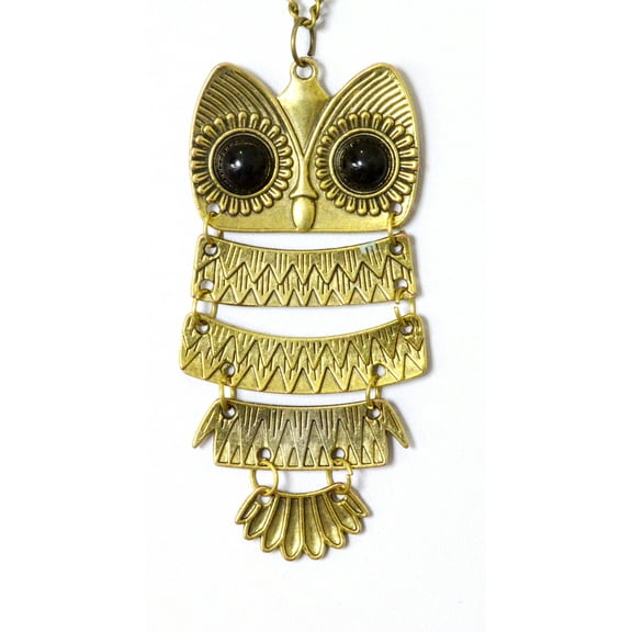 Vintage Large Owl pendant necklace