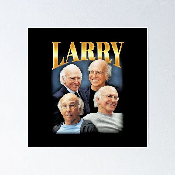 Vintage Larry Basketball Legend Portrait Wall Decor, Unframed Poster