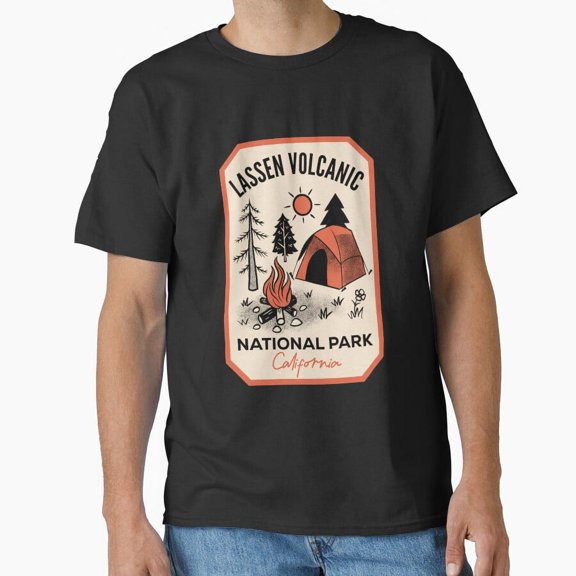 Vintage Lassen Volcanic National Park Retro Camping Classic T-Shirt T-Shirt Perfect T-Shirt For Everyone