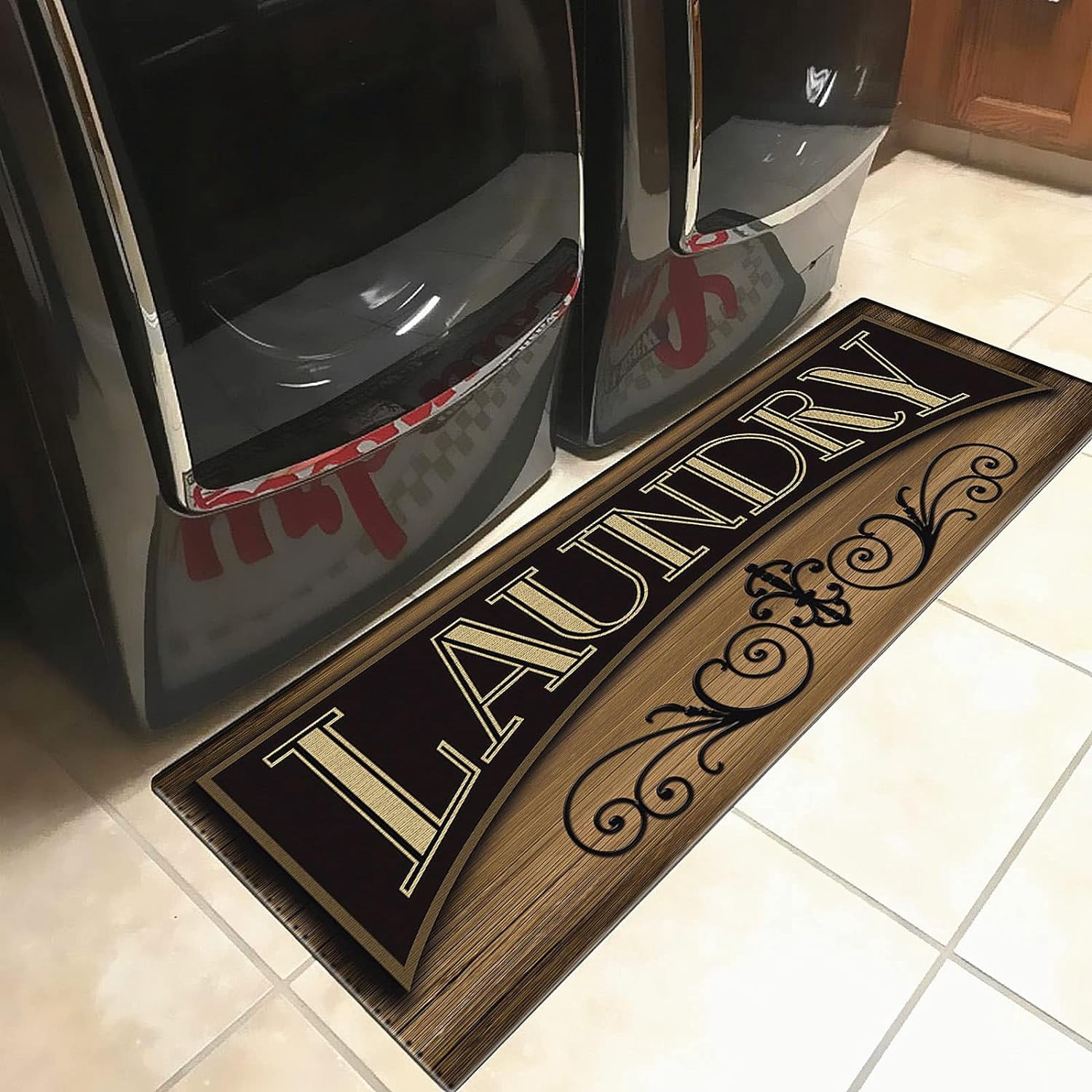 Vintage Laundry Room Decor Rug 59