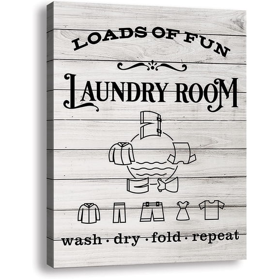 Vintage Laundry Room Sign Canvas Wall Art Rustic Laundry Rules Prints Signs Framed Laundry Schedule Funny Rules Prints Wood Background Bathroom Laundry Room Decor Size12x 15 inch, Laundry room Rules
