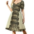 thumbnail image 1 of Vintage Leaning Tower of Pisa Photograph (1900) Dress prom dresses women's dresses luxury birthday dresses for women, 1 of 7