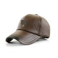 thumbnail image 1 of Vintage Leather Baseball Cap Men's Fashion Sports Caps Army Hat Man Baseball Cap British Vintage Cowhide Leather Hats ,Durable Quality, 1 of 4