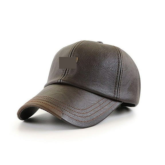 Vintage Leather Baseball Cap Men's Fashion Sports Caps Army Hat Man Baseball Cap British Vintage Cowhide Leather Hats ,Unique Design