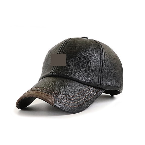 Vintage Leather Baseball Cap Men's Fashion Sports Caps Army Hat Man Baseball Cap British Vintage Cowhide Leather Hats