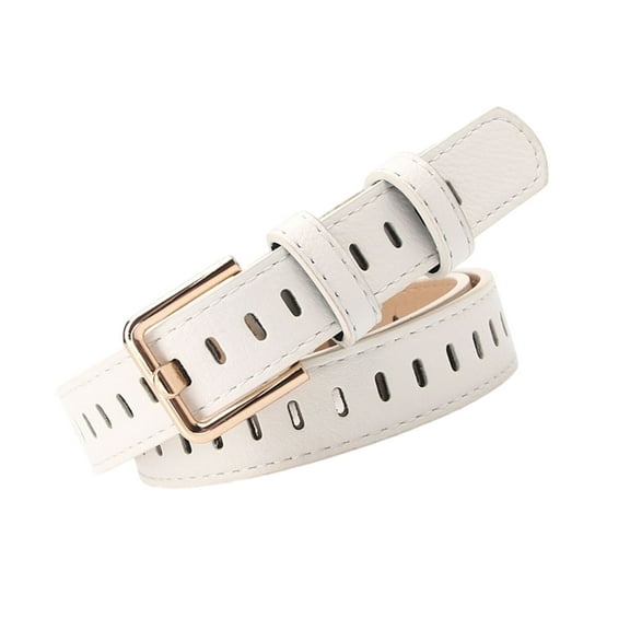 Vintage Leather Belt Adjustable Leather Slimming Belt Fashion Accessory Jeans Belt for Both Casual Occasion