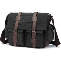 Vintage Leather Canvas Laptop Bag Messenger Bags