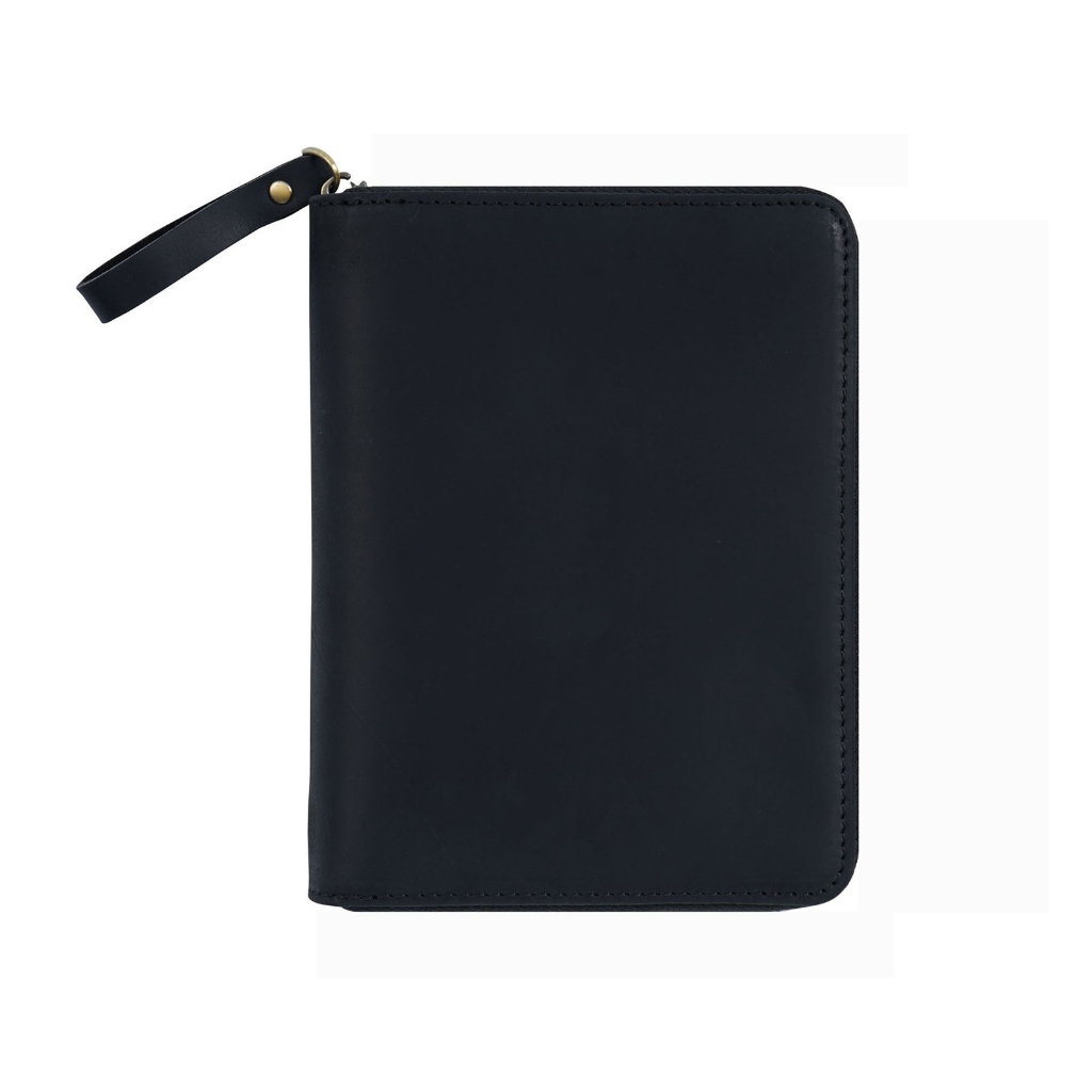 Zippered Leather Cover for 3.5x5.5Inch Pocket Journal Notebook Field Notebook