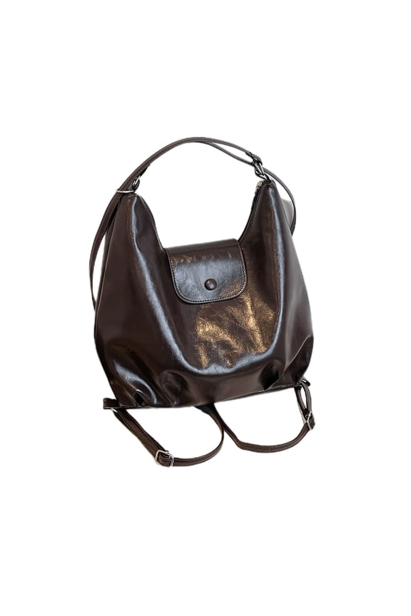Vintage Leather Fashion Backpack Purse for Women Large Capacity Convertible Backpack Travel Daily Daypack