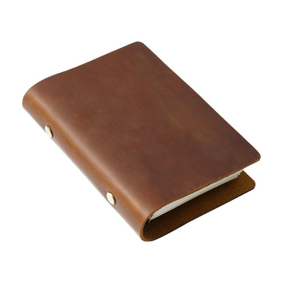 Vintage Leather Journal Notebook A5/A6/A7 Loose-leaf Notepad Refillable Binder Budget Planner for Women Men Journaling
