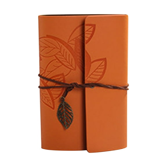 Vintage Leather Journal Refillable Loose-Leaf Notebook for Travel Business office Pu Leather Cover Diary with Binder Ring Bound Memo Book, 1× Notebook