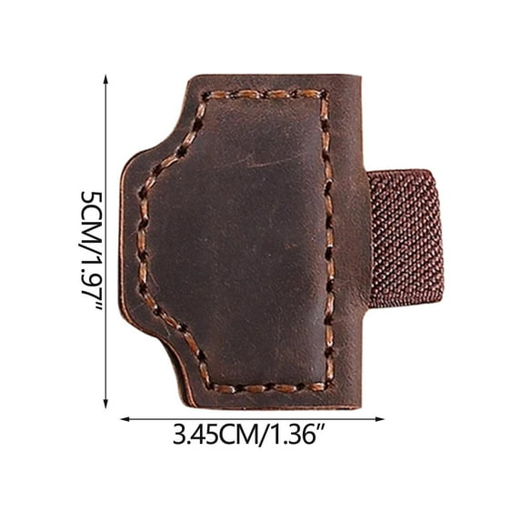 Vintage Leather Magnetic Bookmark Pen Holder - Handcrafted Pen Clip for Readers and Writers