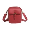 thumbnail image 1 of Vintage Leather Mini Messenger Bag | Double Compartment Crossbody Purse | Large Capacity with 10 Card Slots | Adjustable Shoulder Strap | Security Zipper | Unisex Travel Handbag, 1 of 5