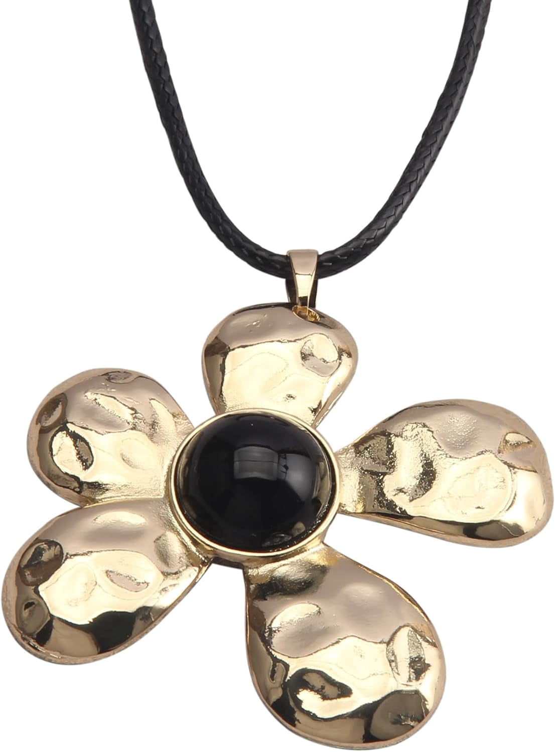 Vintage Leather Necklace for Women Men Handmade Boho Alloy Turquoise Wood Choker Pendant Necklaces with Long Adjustable Leather Cord[l7337]