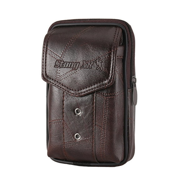Vintage Leather Waist Bag Belt Loop Carry Phone Pouch Wallet for Case